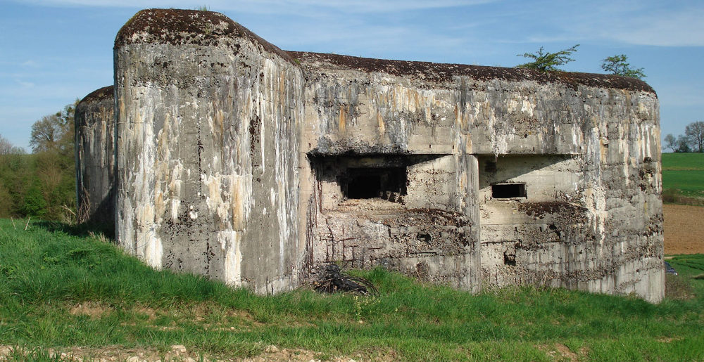 artillary Blockhouse Maginot Line defences, Sedan France